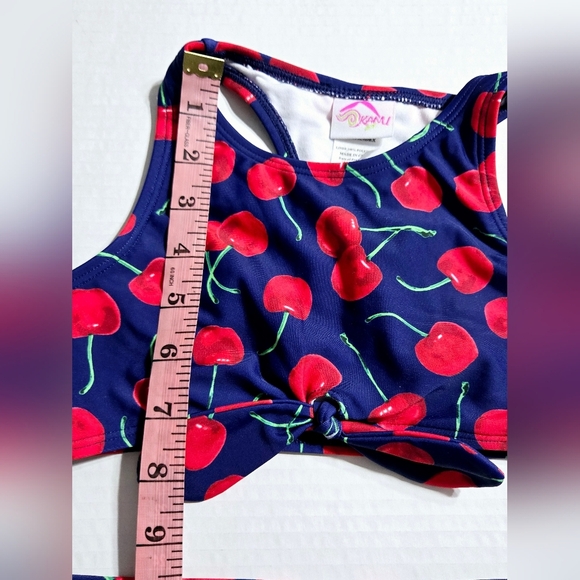 🦃Kanu Surf Girls' Addie UPF 50+ Beach Sport Racer Bikini 2-Piece Size 7 - Picture 10 of 10